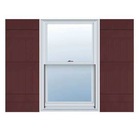 Ekena Millwork Lifetime Vinyl, 5 Board Joined (3 Batten), Board-n-Batten Shutters, w/Shutter-Loks, LJ5C17X08000BD LJ5C17X08000BD